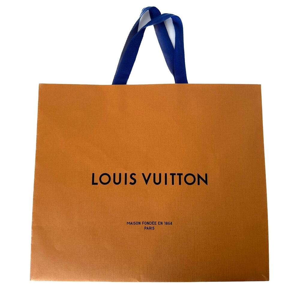 Louis Vuitton Large Orange Gift Shopping Bag
